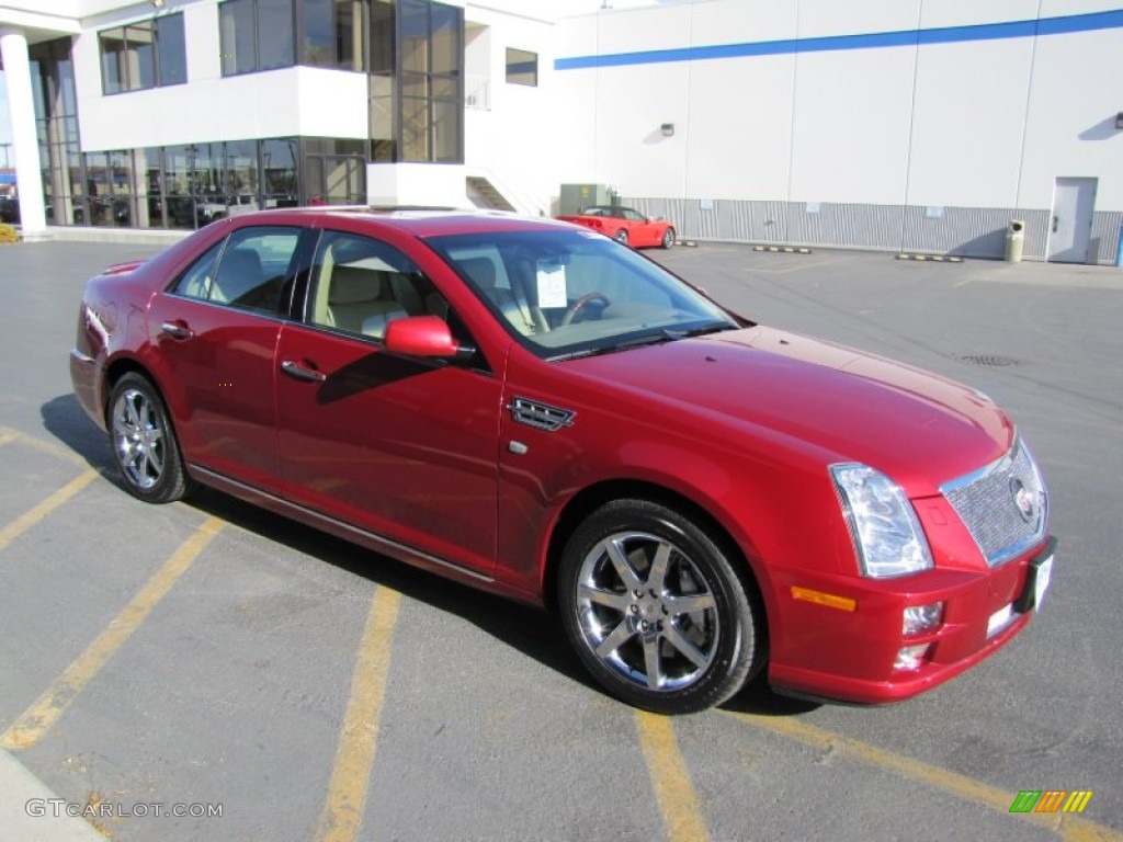2010 STS 4 V8 AWD - Crystal Red Tintcoat / Cashmere photo #32