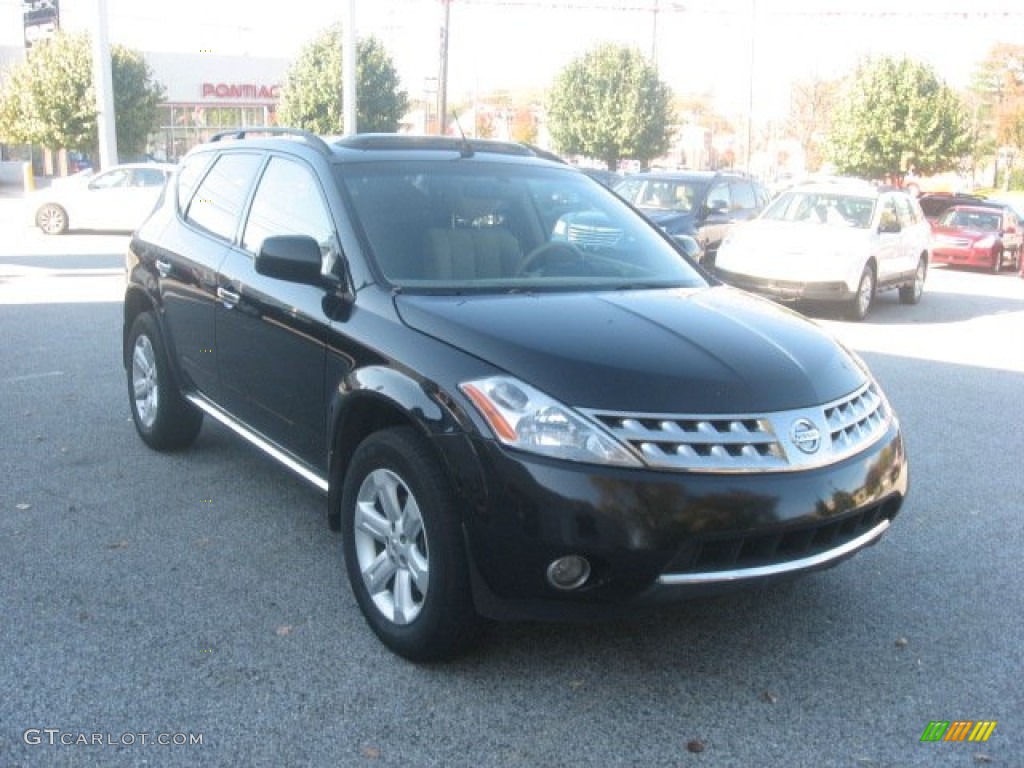 2007 Murano SL AWD - Super Black / Cafe Latte photo #4