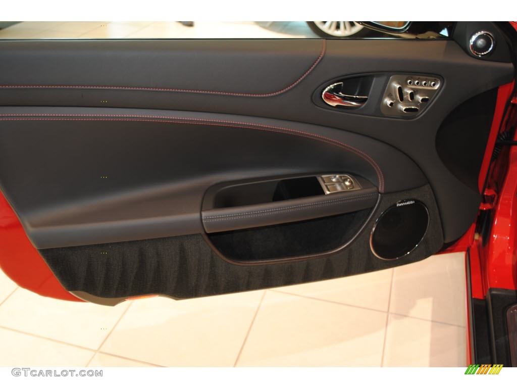 2011 Jaguar XK XKR Poltrona Frau Limited Edition Coupe Warm Charcoal/Warm Charcoal/Cranberry Door Panel Photo #56066561