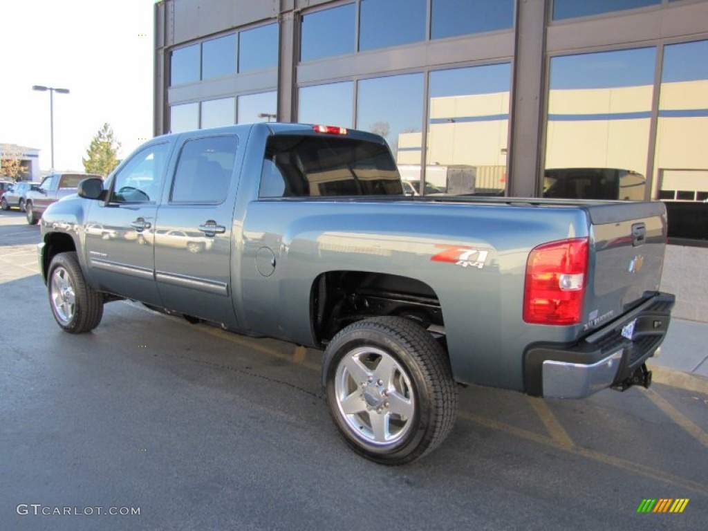 Blue Granite Metallic 2011 Chevrolet Silverado 2500HD LTZ Crew Cab 4x4 Exterior Photo #56066566