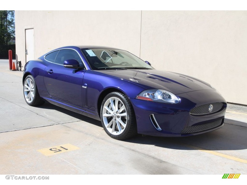 Spectrum Blue Metallic 2011 Jaguar XK XKR Coupe Exterior Photo #56066663