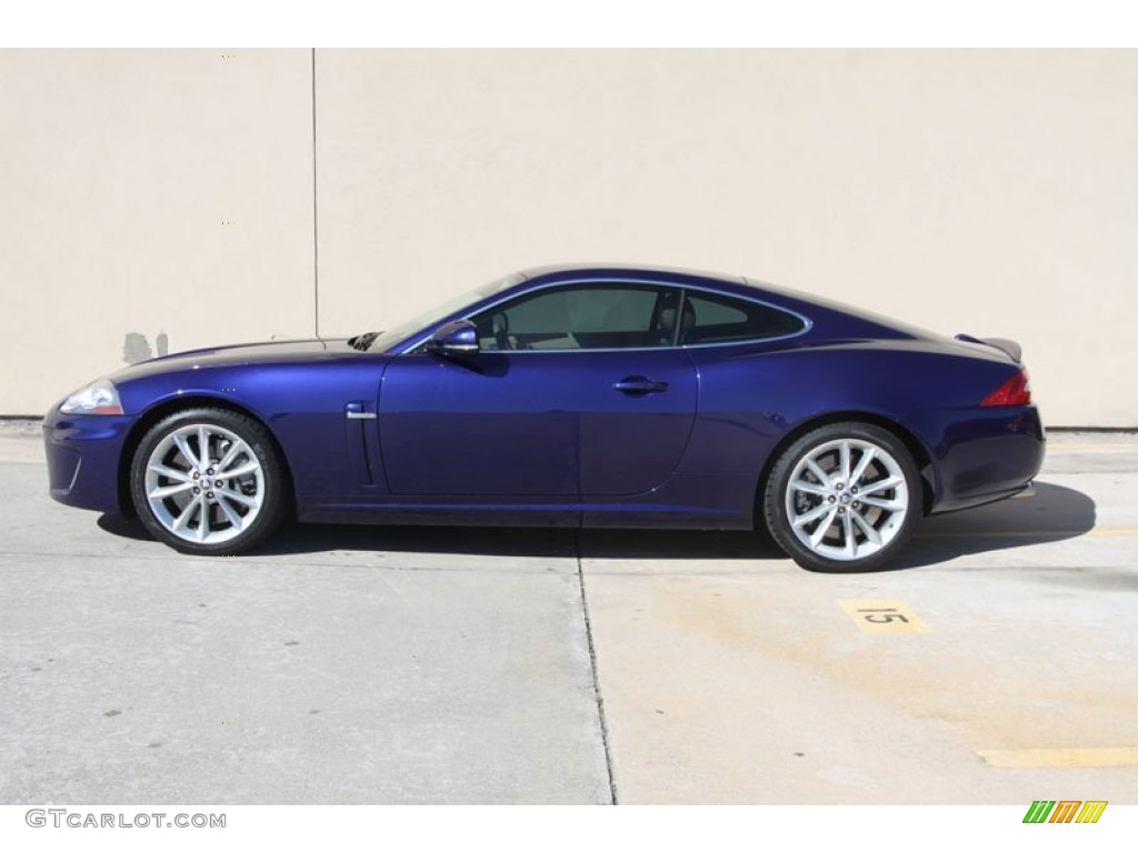 Spectrum Blue Metallic 2011 Jaguar XK XKR Coupe Exterior Photo #56066744