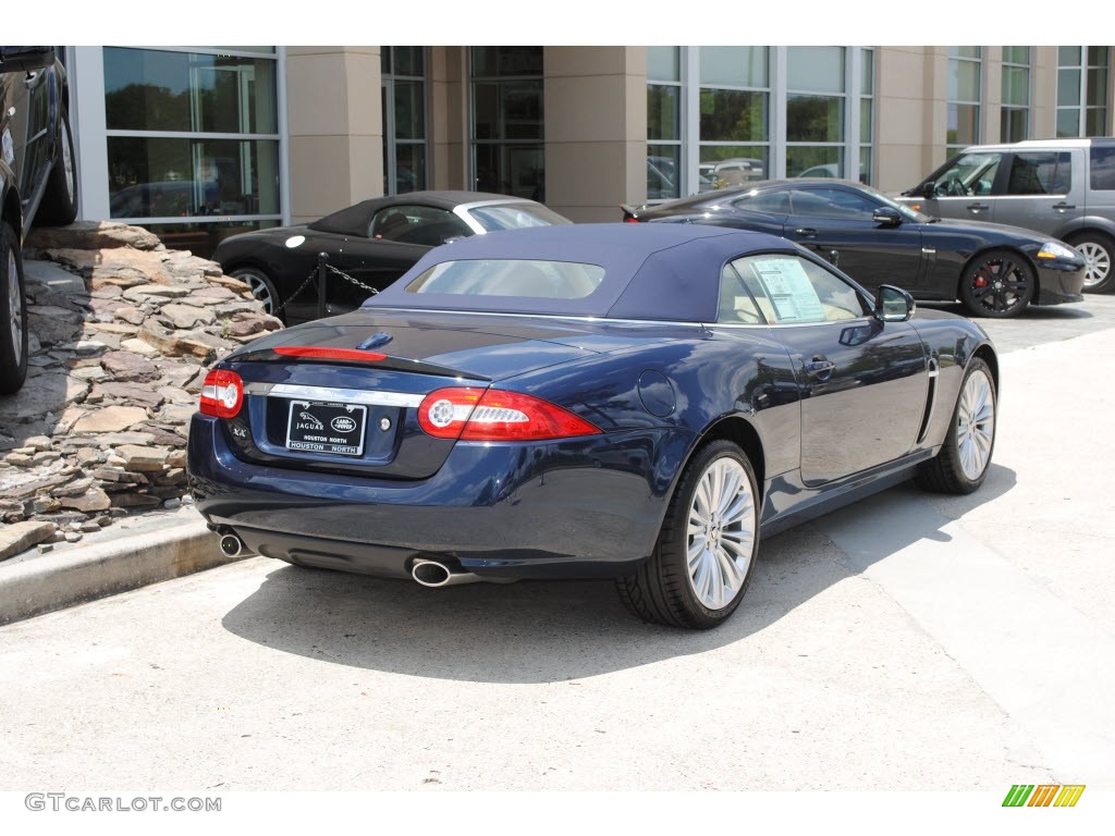 2011 XK XK Convertible - Indigo Metallic / Caramel/Caramel photo #2