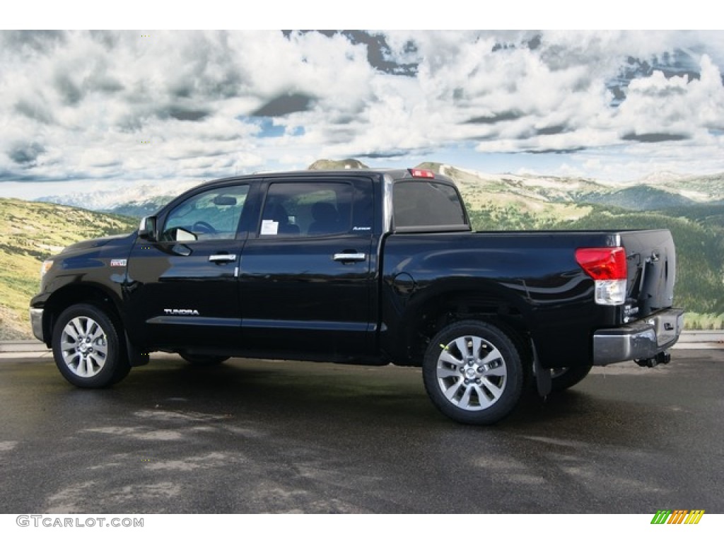 2012 Tundra Platinum CrewMax 4x4 - Black / Black photo #3