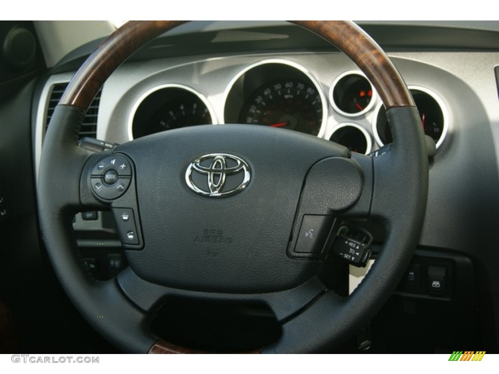 2012 Tundra Platinum CrewMax 4x4 - Black / Black photo #13