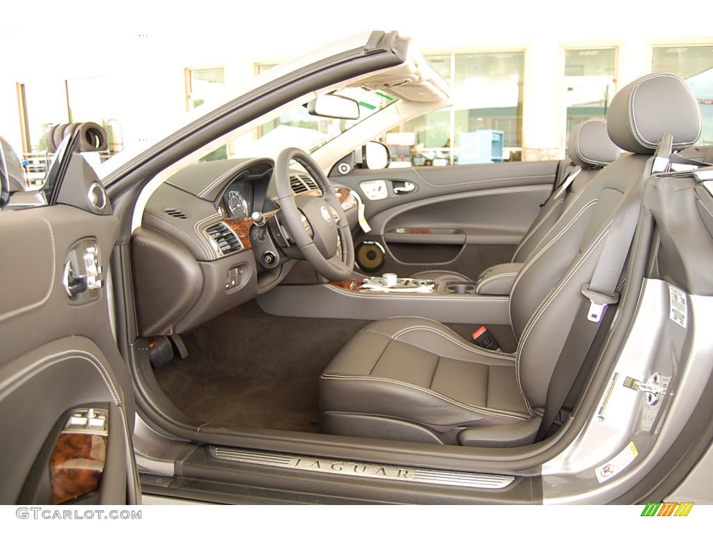 Warm Charcoal/Warm Charcoal Interior 2011 Jaguar XK XK Convertible Photo #56068787