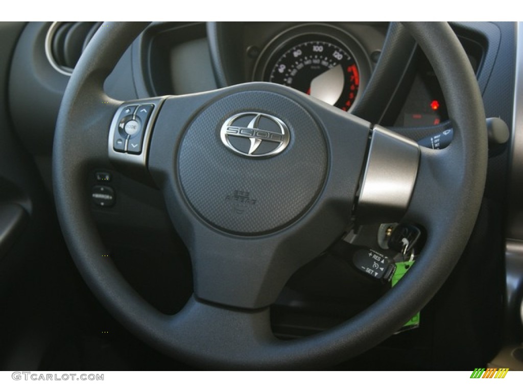 2012 Scion xD Standard xD Model Dark Charcoal Steering Wheel Photo #56069210