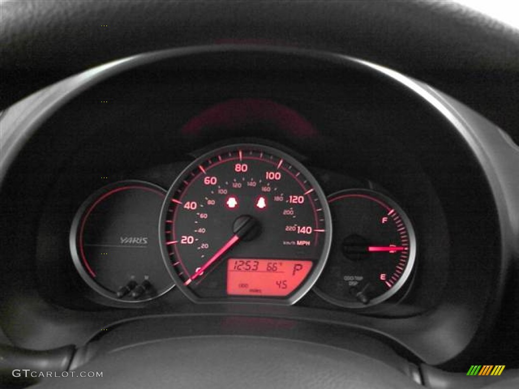 2012 Toyota Yaris L 3 Door Gauges Photo #56070602