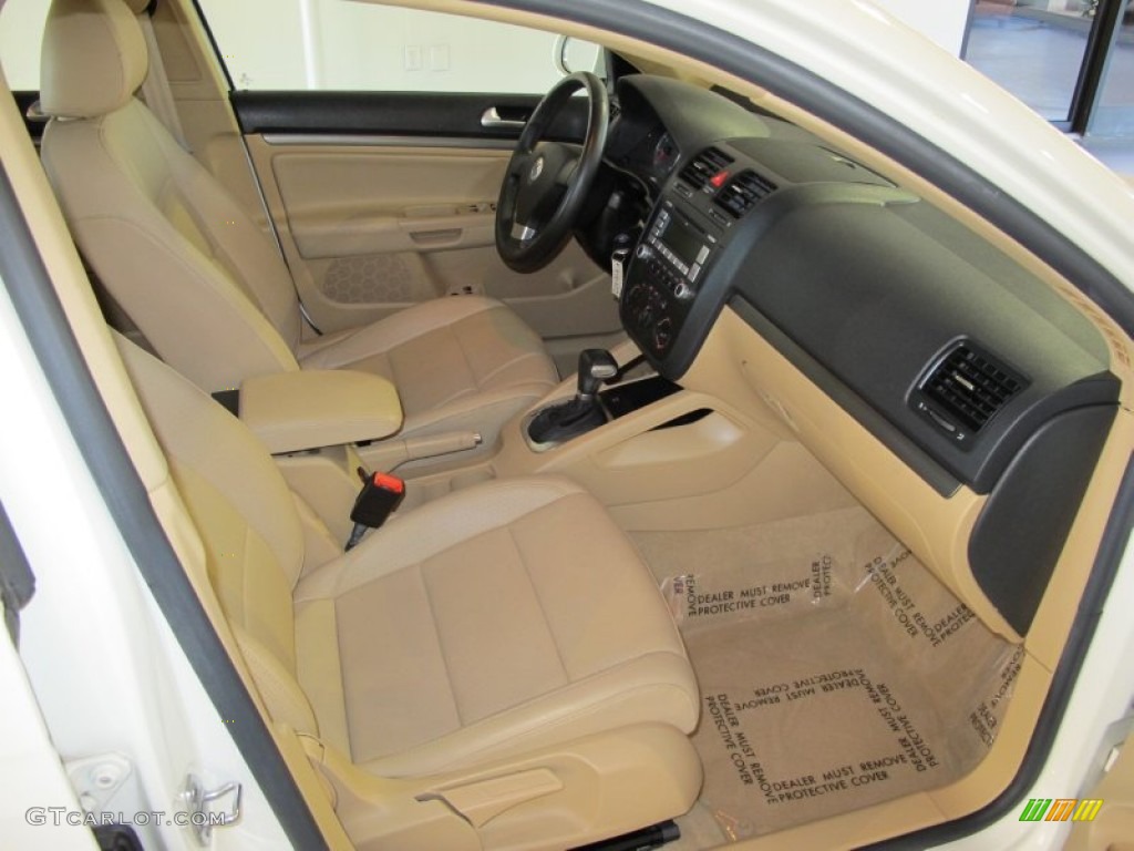 Pure Beige Interior 2008 Volkswagen Jetta SE Sedan Photo #56071589