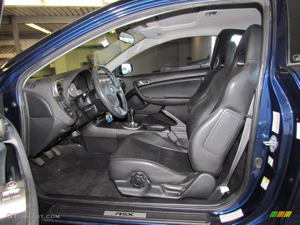 Ebony Black Interior 2002 Acura RSX Sports Coupe Photo #56073008