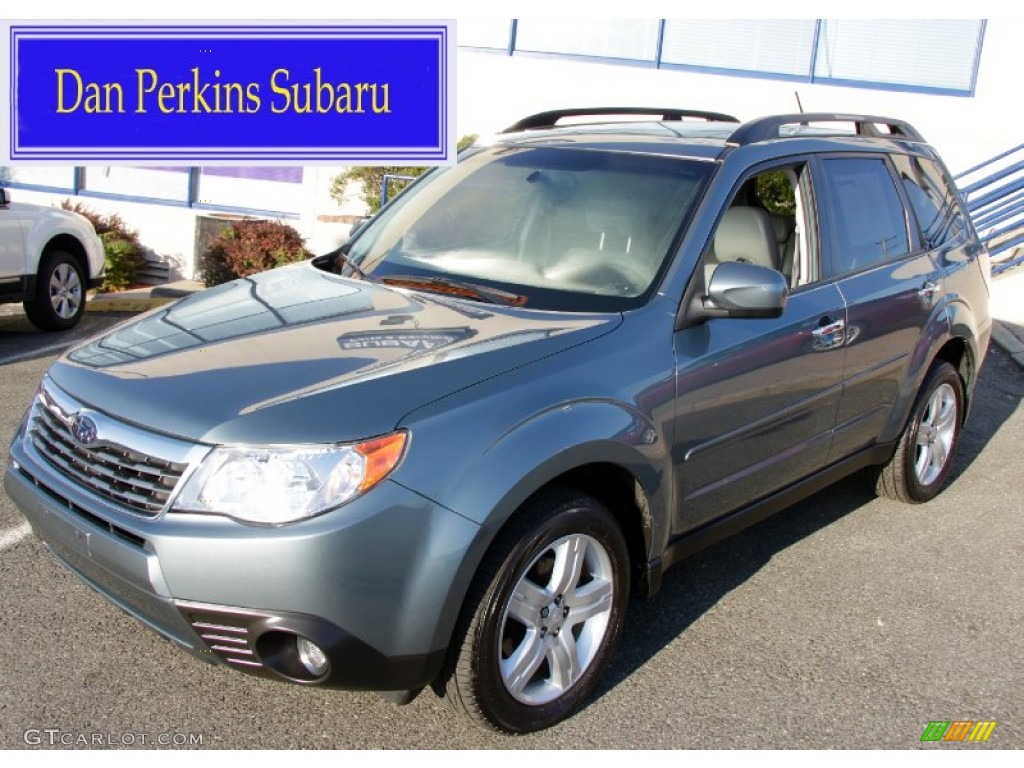 2009 Forester 2.5 X L.L.Bean Edition - Sage Green Metallic / Platinum photo #1