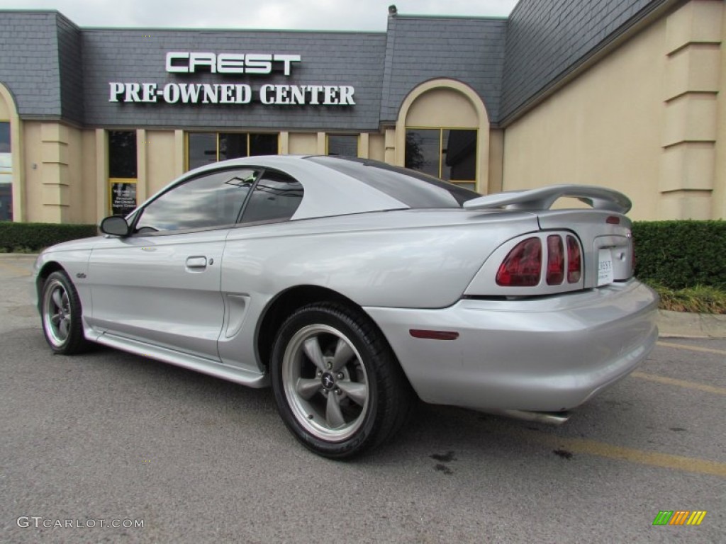 1998 Mustang GT Coupe - Silver Metallic / Black photo #2