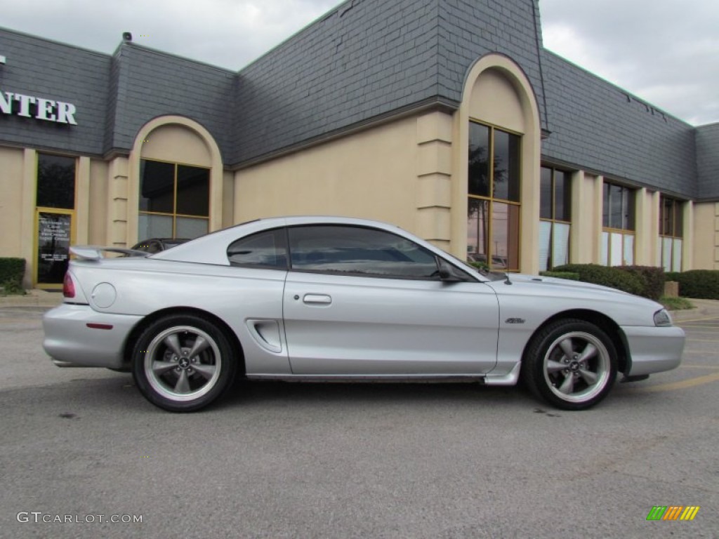 1998 Mustang GT Coupe - Silver Metallic / Black photo #4