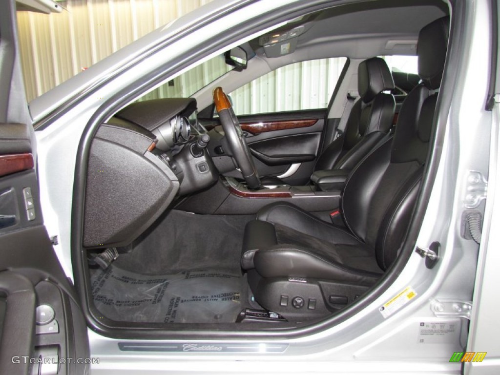 Ebony Interior 2010 Cadillac CTS 3.6 Sedan Photo #56074547