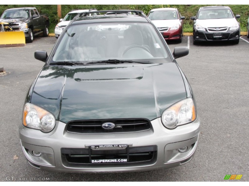 2004 Impreza Outback Sport Wagon - Woodland Green Pearl / Gray photo #2