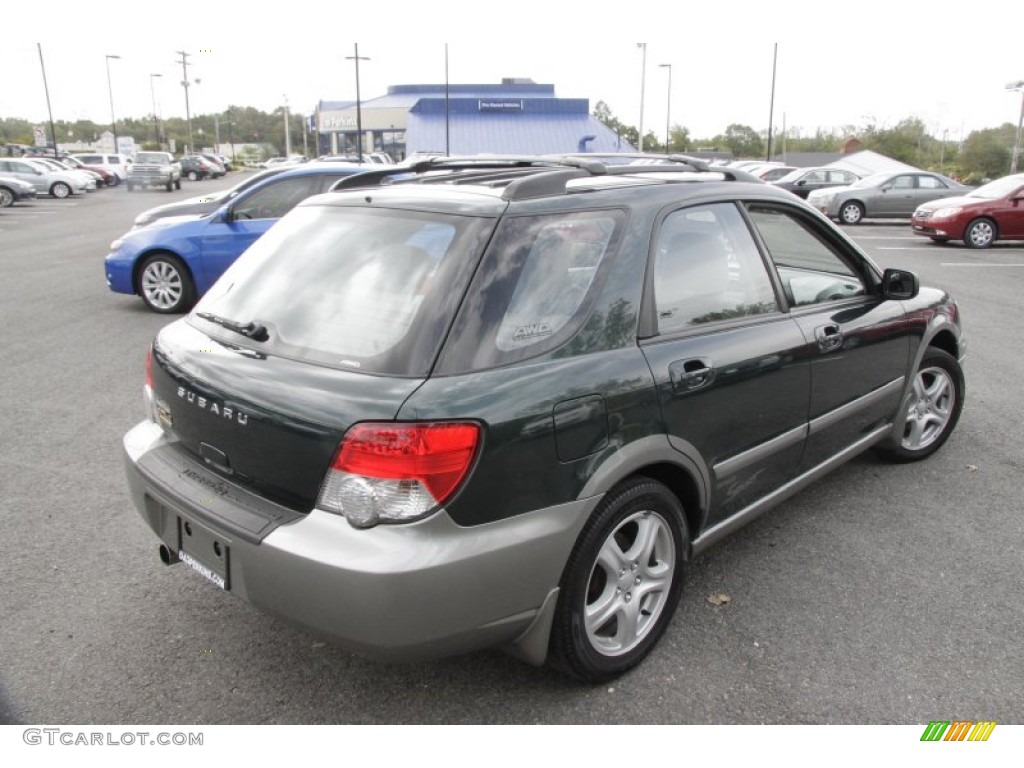 2004 Impreza Outback Sport Wagon - Woodland Green Pearl / Gray photo #6