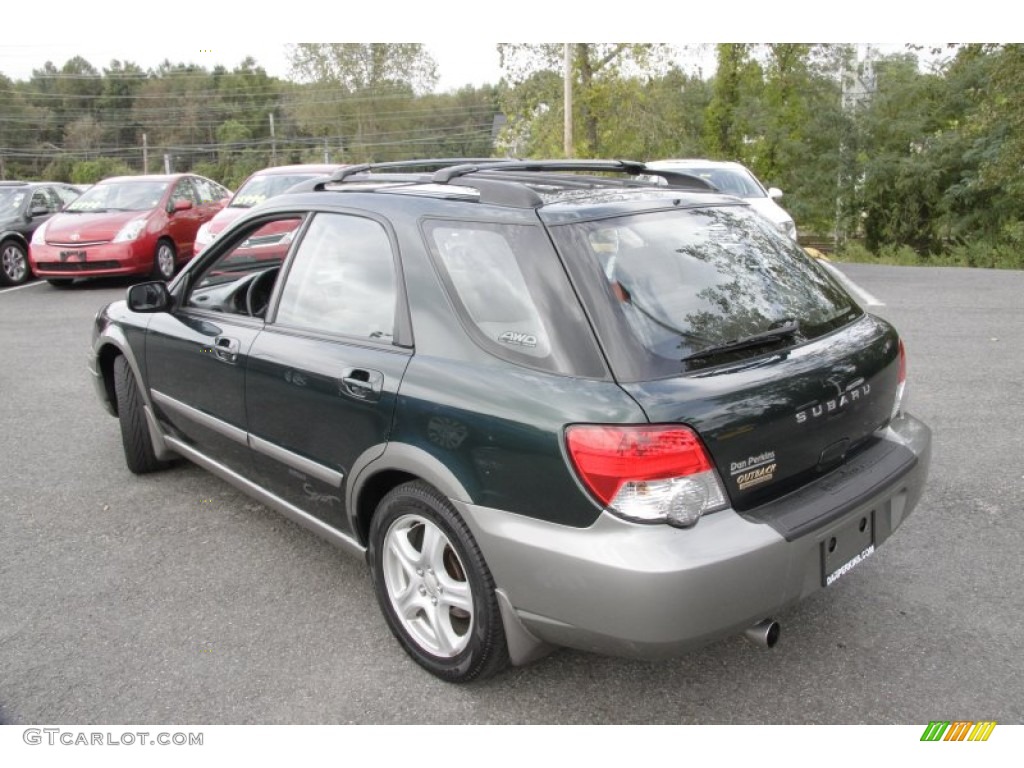 2004 Impreza Outback Sport Wagon - Woodland Green Pearl / Gray photo #9