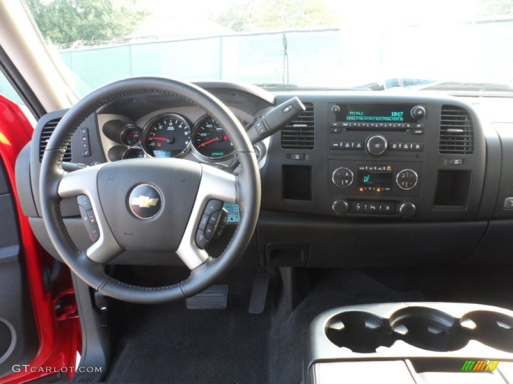 2011 Silverado 1500 LT Crew Cab - Victory Red / Ebony photo #38