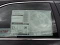  2012 Camry SE V6 Window Sticker