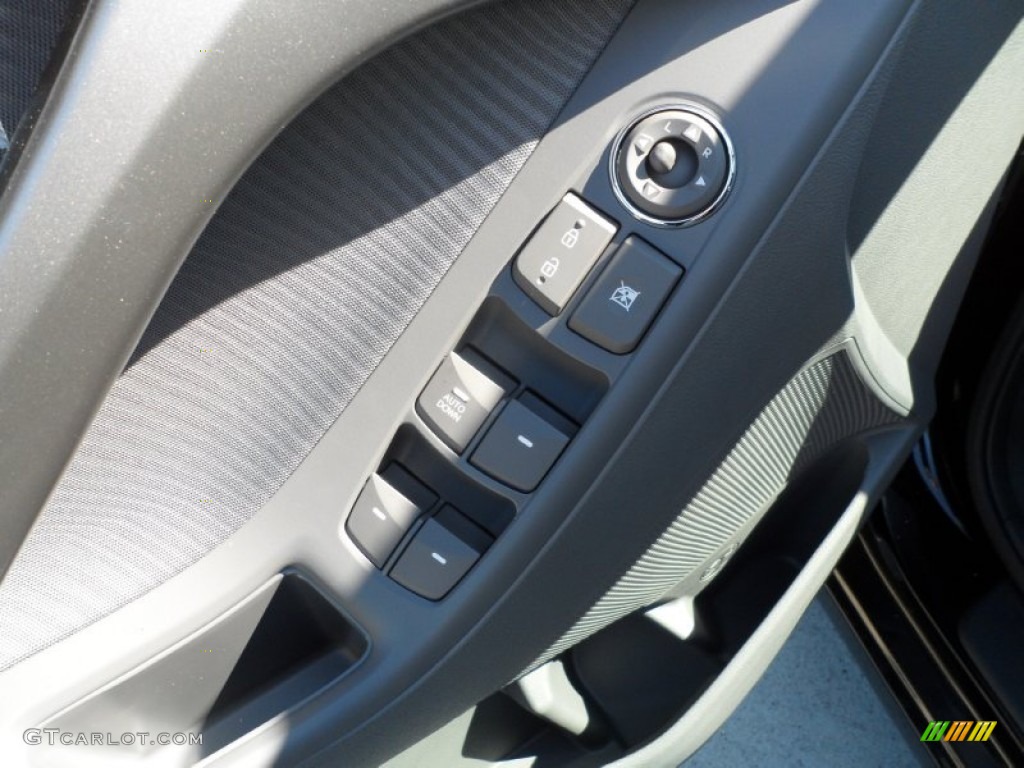 2012 Elantra GLS - Black Noir Pearl / Gray photo #22