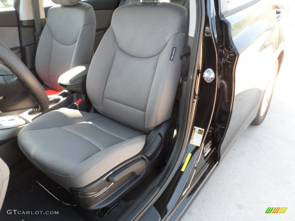 2012 Elantra GLS - Black Noir Pearl / Gray photo #23