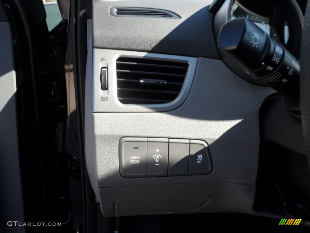 2012 Elantra GLS - Black Noir Pearl / Gray photo #32