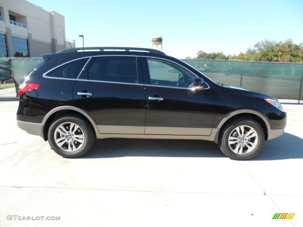 Black Noir Pearl 2012 Hyundai Veracruz Limited Exterior Photo #56079197