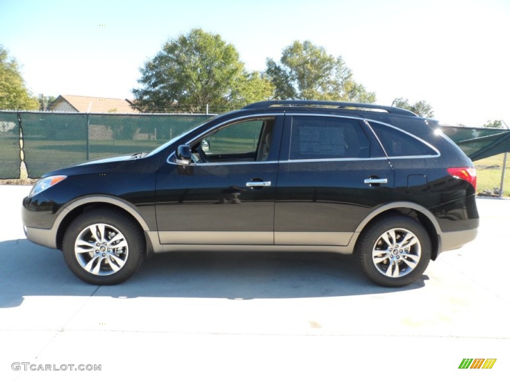 Black Noir Pearl 2012 Hyundai Veracruz Limited Exterior Photo #56079221
