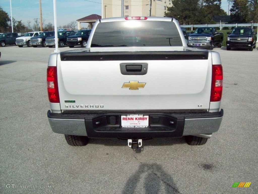 2011 Silverado 1500 LT Extended Cab 4x4 - Sheer Silver Metallic / Ebony photo #16