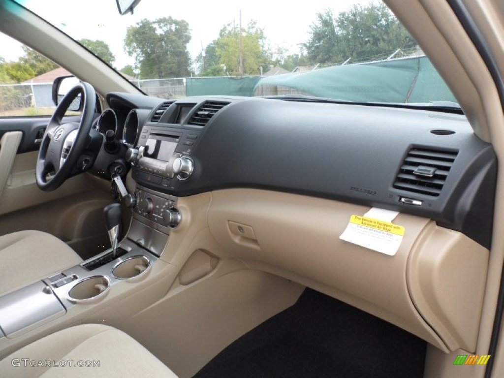 2012 Toyota Highlander V6 Sand Beige Dashboard Photo #56079877