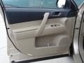 2012 Toyota Highlander Sand Beige Interior Door Panel Photo