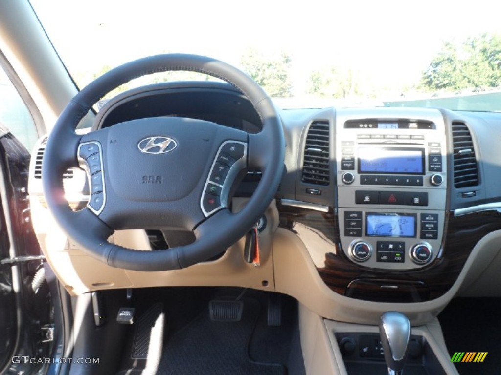 2012 Hyundai Santa Fe Limited V6 Beige Dashboard Photo #56081819