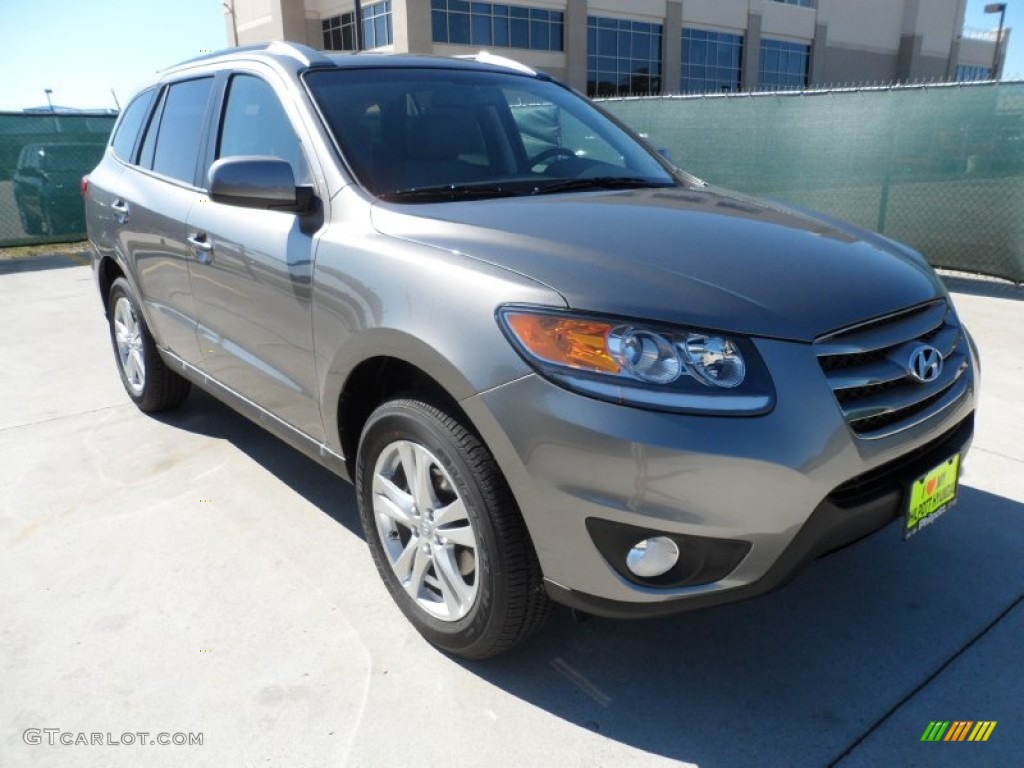 2012 Santa Fe SE V6 - Mineral Gray / Gray photo #1