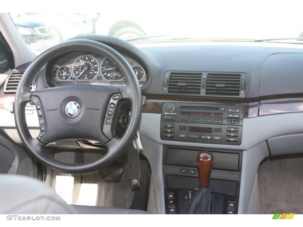 2002 3 Series 330i Sedan - Titanium Silver Metallic / Grey photo #32