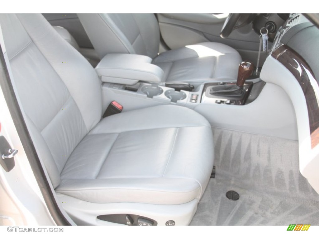 2002 3 Series 330i Sedan - Titanium Silver Metallic / Grey photo #41
