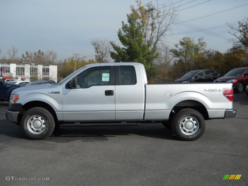 2011 F150 XL SuperCab 4x4 - Ingot Silver Metallic / Steel Gray photo #1