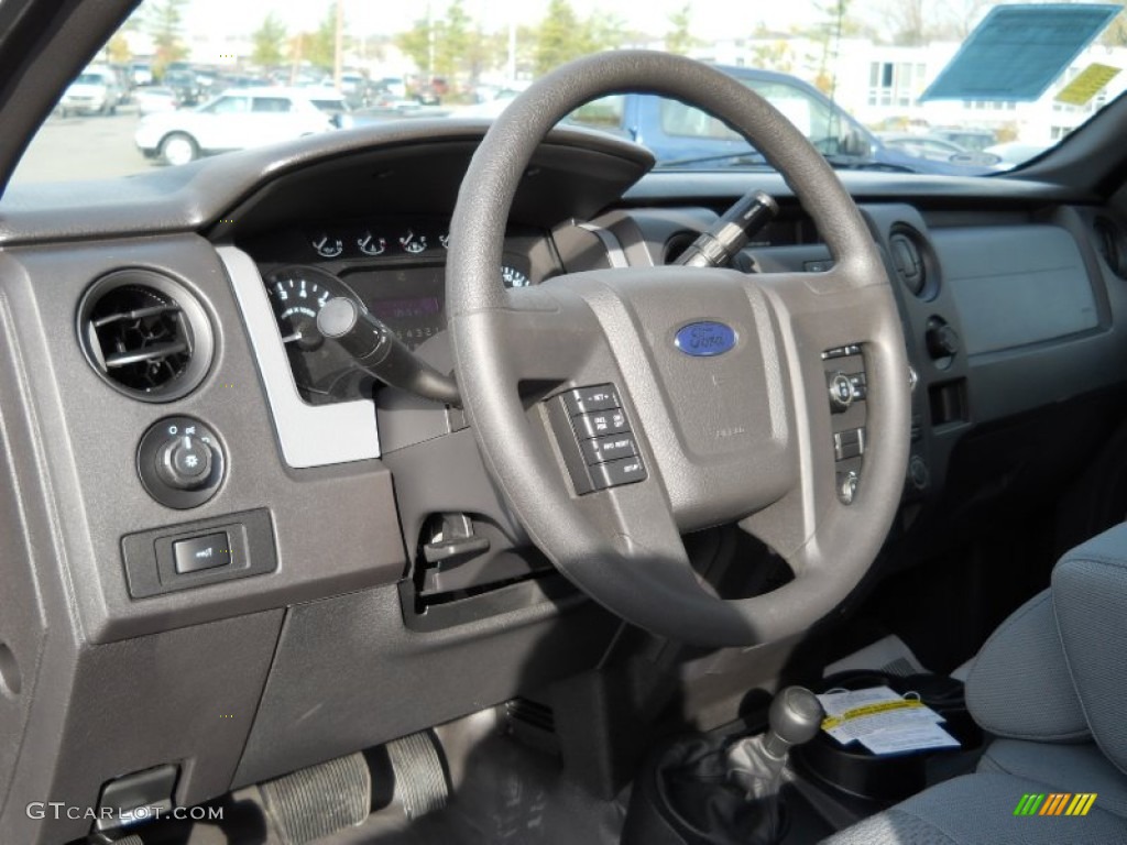 2011 F150 XL SuperCab 4x4 - Ingot Silver Metallic / Steel Gray photo #10