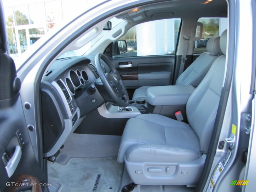 Graphite Gray Interior 2010 Toyota Tundra Limited Double Cab 4x4 Photo #56083922
