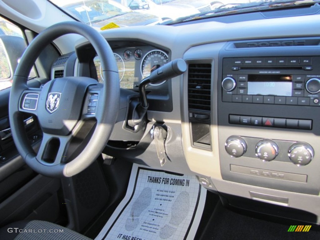 2012 Ram 1500 Express Regular Cab - Black / Dark Slate Gray/Medium Graystone photo #9