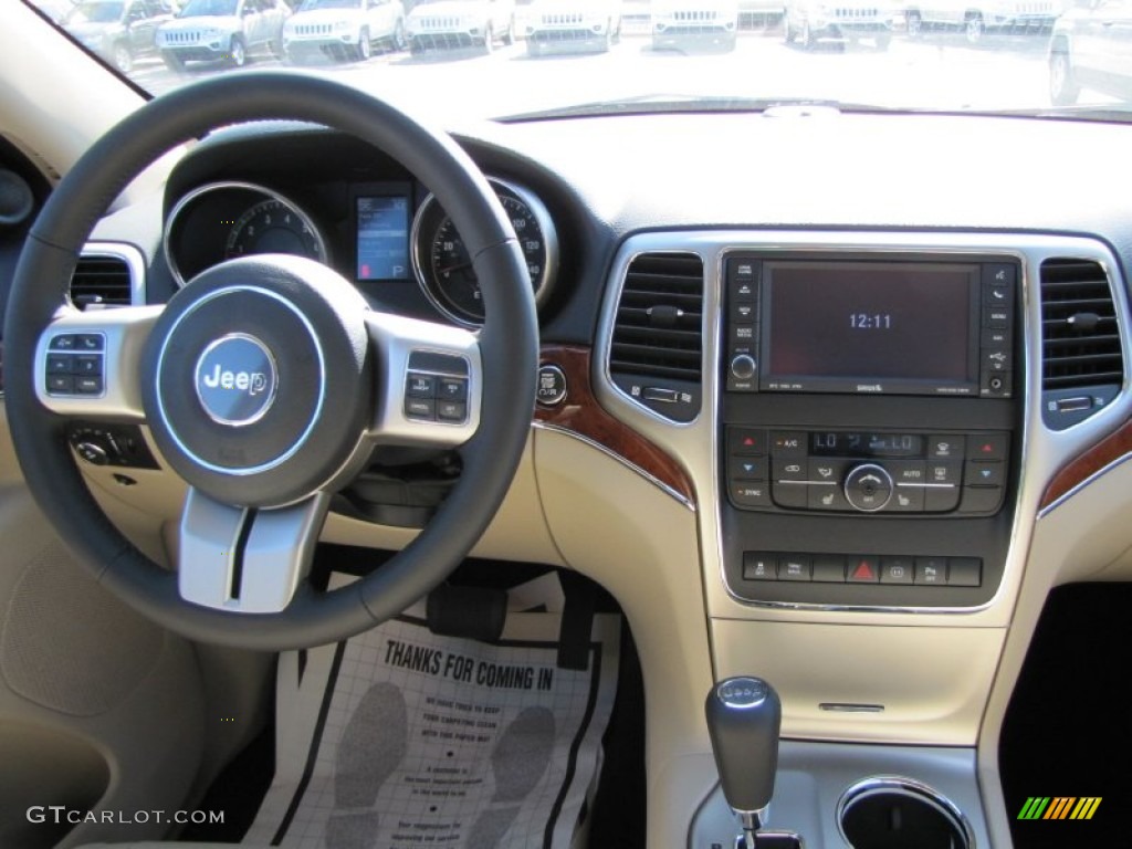 2012 Grand Cherokee Limited - True Blue Pearl / Black/Light Frost Beige photo #10