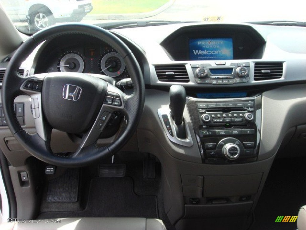 2011 Honda Odyssey Touring Elite Gray Dashboard Photo #56085365