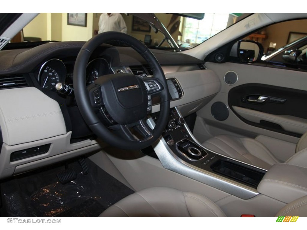 Almond/Espresso Interior 2012 Land Rover Range Rover Evoque Coupe Pure Photo #56087888