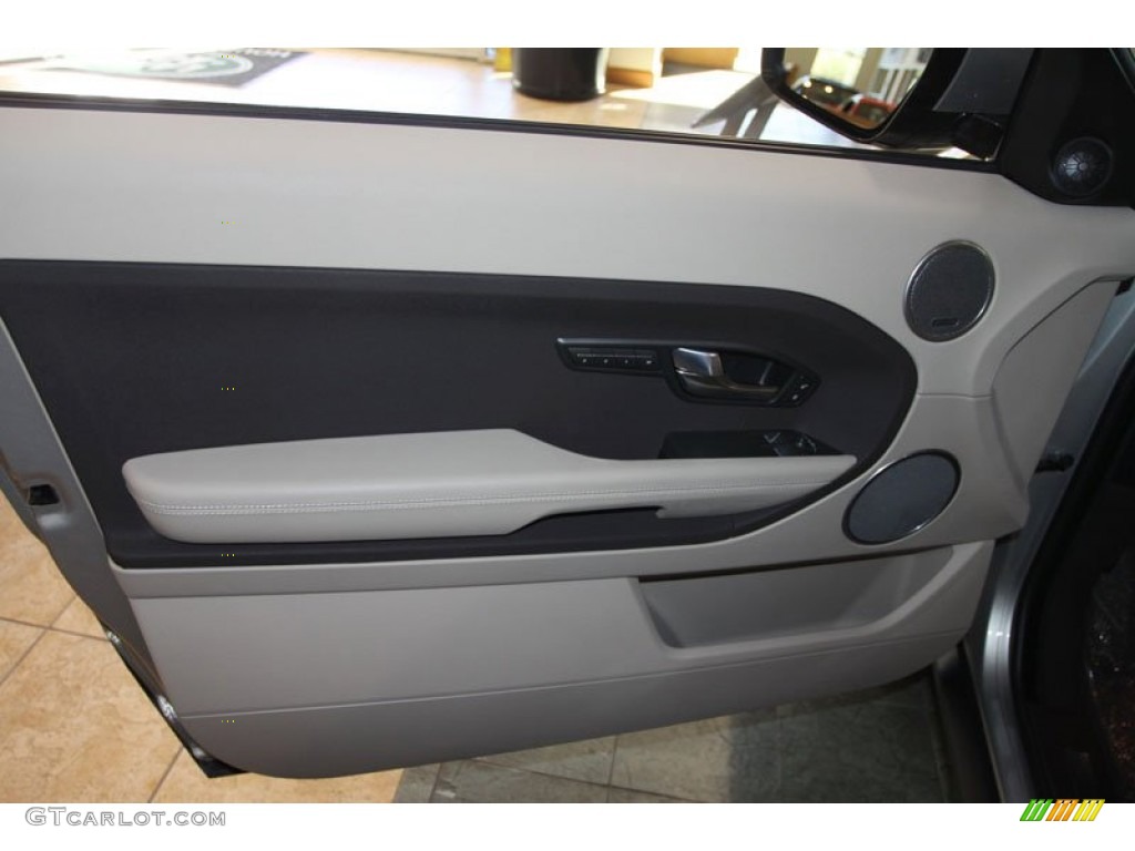 2012 Land Rover Range Rover Evoque Coupe Pure Almond/Espresso Door Panel Photo #56087958