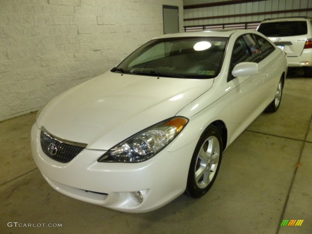 2006 Solara SLE V6 Coupe - Arctic Frost Pearl / Charcoal photo #11