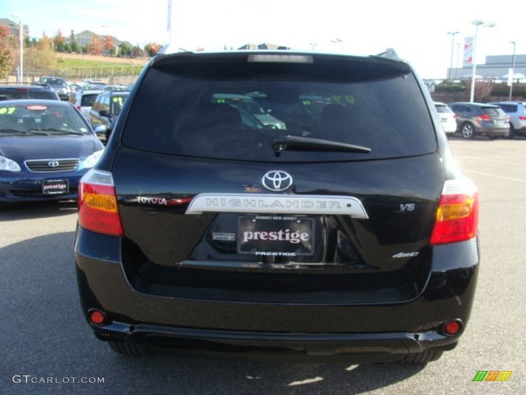 2009 Highlander Limited 4WD - Black / Ash photo #5