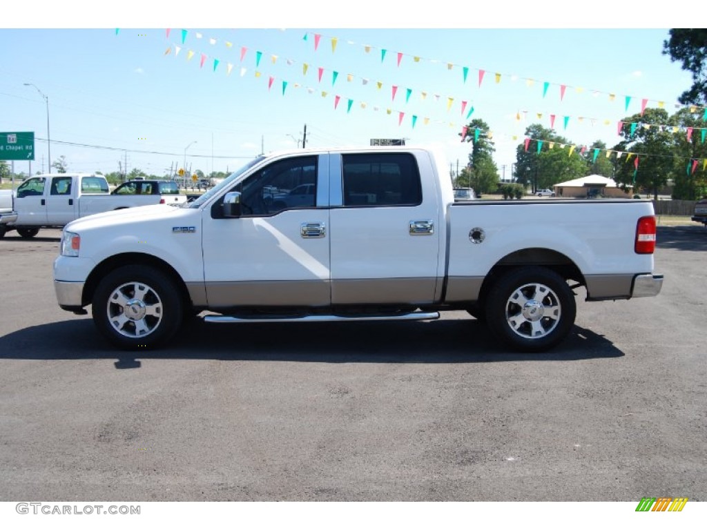 2006 F150 XLT SuperCrew - Oxford White / Tan photo #6