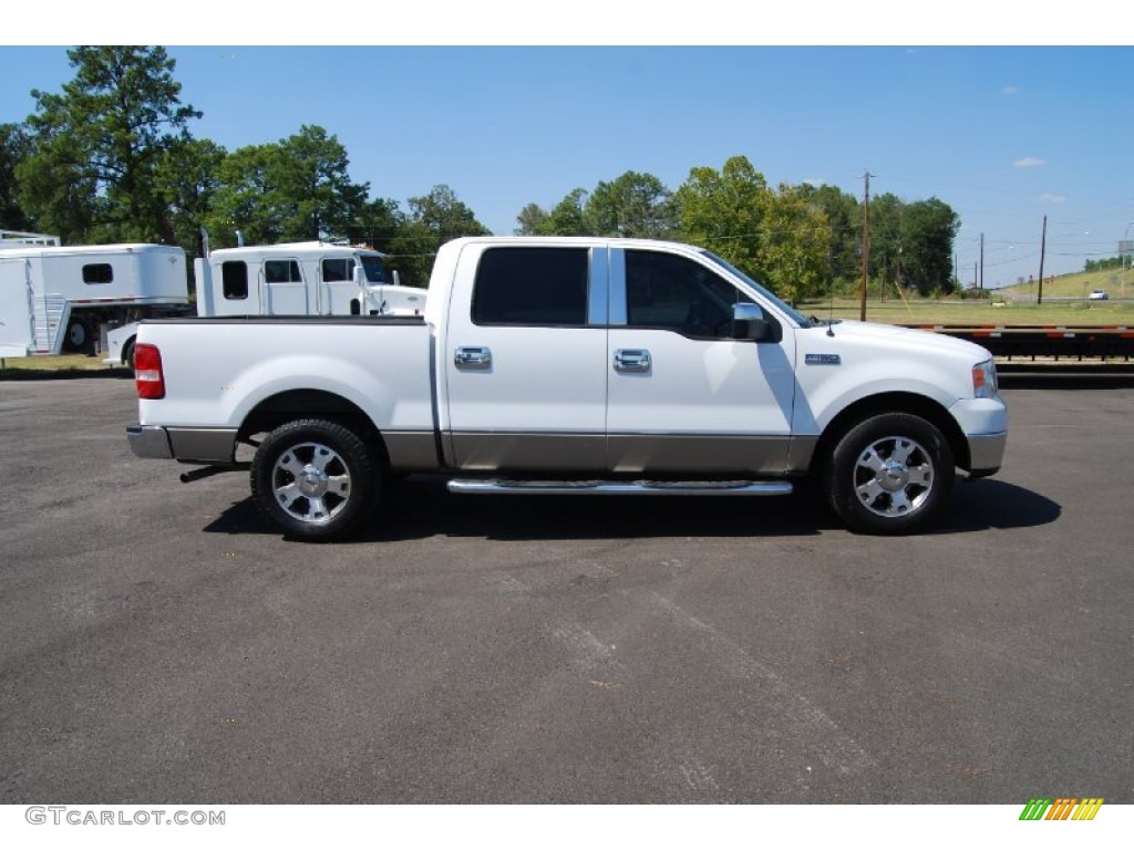 2006 F150 XLT SuperCrew - Oxford White / Tan photo #10