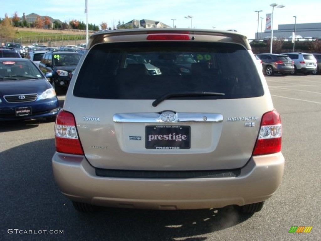 2006 Highlander Hybrid Limited 4WD - Sonora Gold Metallic / Ivory Beige photo #5