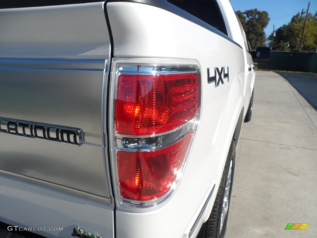 2010 F150 Platinum SuperCrew 4x4 - White Platinum Metallic Tri Coat / Medium Stone Leather/Sienna Brown photo #20