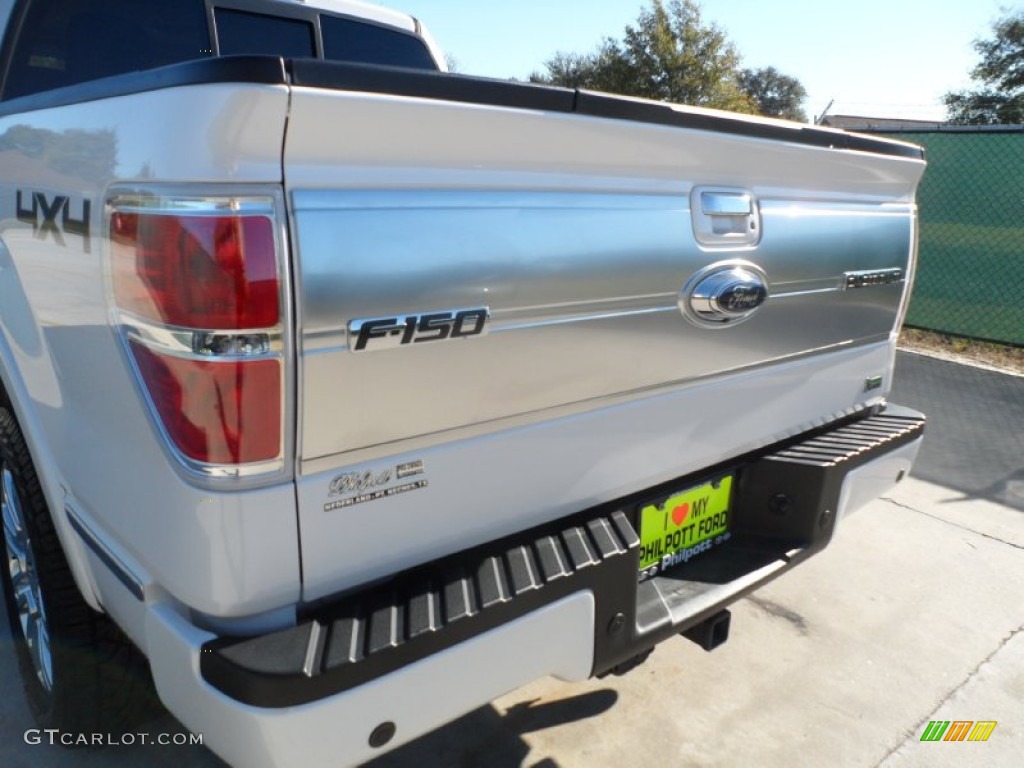 2010 F150 Platinum SuperCrew 4x4 - White Platinum Metallic Tri Coat / Medium Stone Leather/Sienna Brown photo #23